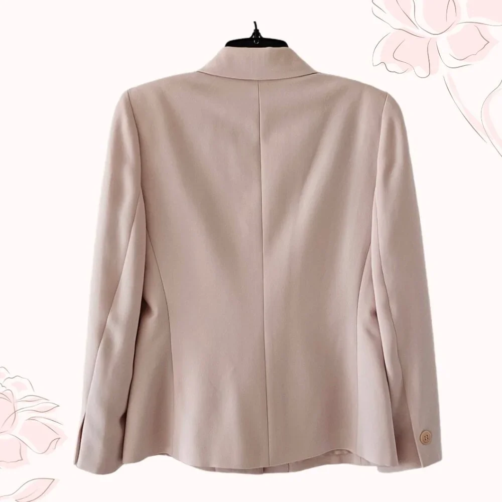 Petite Sophisticate Vintage Single-Breasted Blazer | NWT | 4P | Powder Pink - Picture 4 of 14